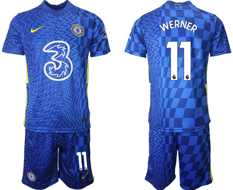 Men 2021-2022 Club Chelsea FC home blue #11 Nike Soccer Jerseys1